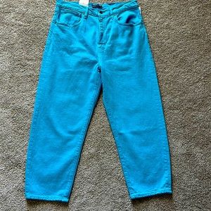 Levi’s organic cotton barrel crop ankle length jeans size 30 NWT